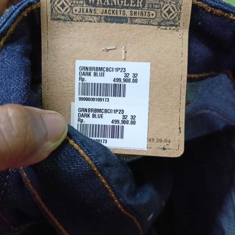 NEW LAUNCHING TERMURAH CELANA JEANS Celana Wrangler Original Greensboro dark blue