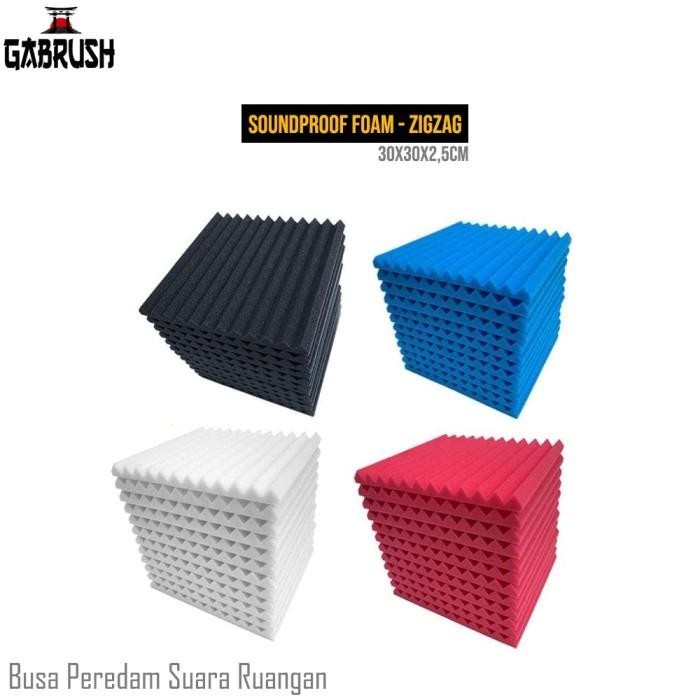 Peredam Suara / Busa Peredam Suara / Busa Peredam Suara ZigZag Warna Soundproof Acoustic Foam