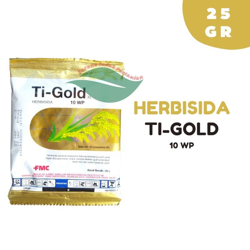 TIGOLD HERBISIDA 10 WP 25 GRAM KEMASAN PABRIK ORIGINAL HERBISIDA SISTEMIK
