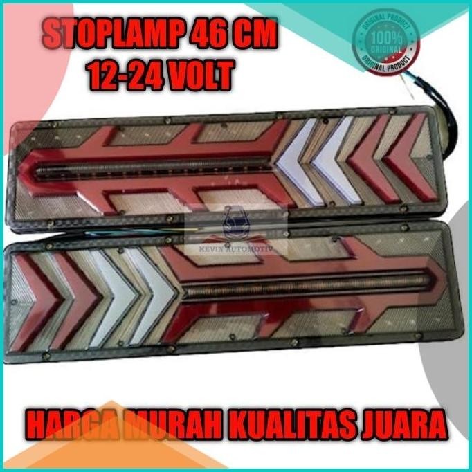 Stoplamp truk 24 volt lampu rem led mobil 46 cm 12 Volt 16novz3 sparep