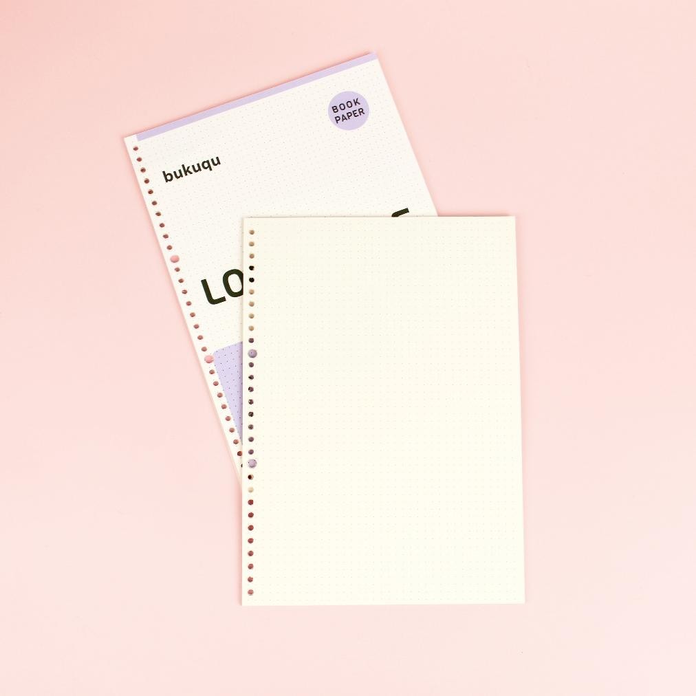 Paket Instan A4 Bookpaper Loose leaf - DOTTED by Bukuqu