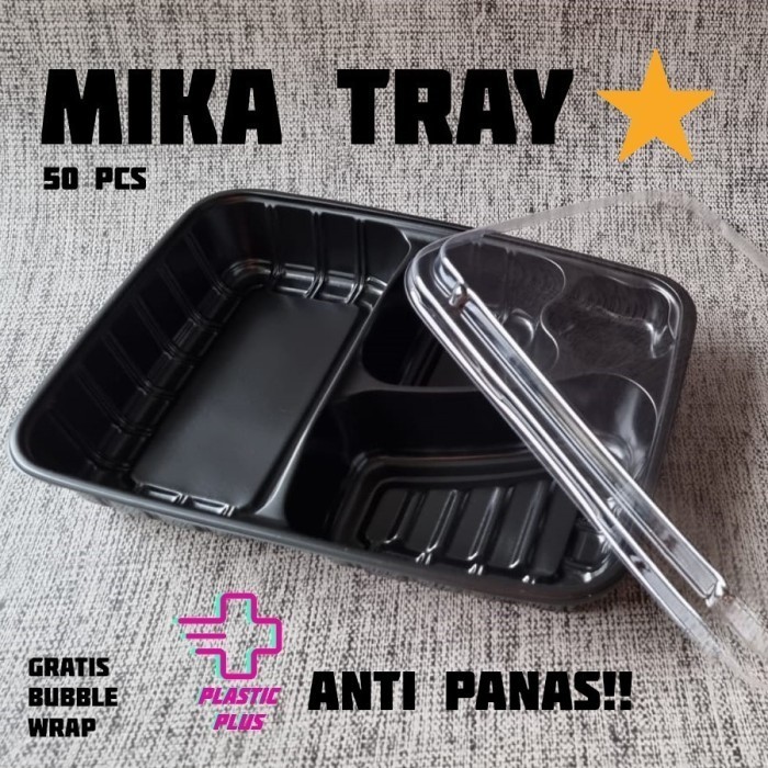 Terlaris Mika Bento 4 Sekat/Tray Sekat Bintang /Tray Sekat 4 Bintang/Tray Binta Promo Terbaru
