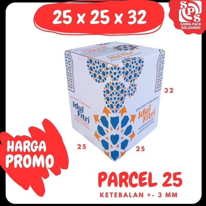 

Box Parcel 25X25X33 (Kecil) Kardus/Parcell/Lebaran/Idul Fitri/Paket 094