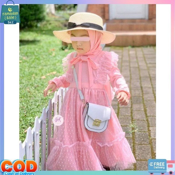 Umur 1 Sampai 15 Tahun Ghmis Lebaran Anaj Baju Muslim Dres Idul Fitri Kids Ghamus Anakk Umur 1 2 3 4