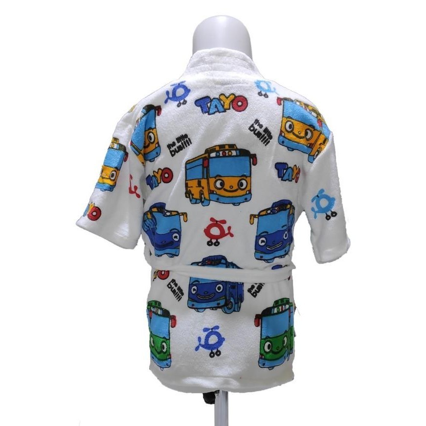 Kimono Handuk Mandi Anak Laki Karakter Tayo 1 - 10 Tahun