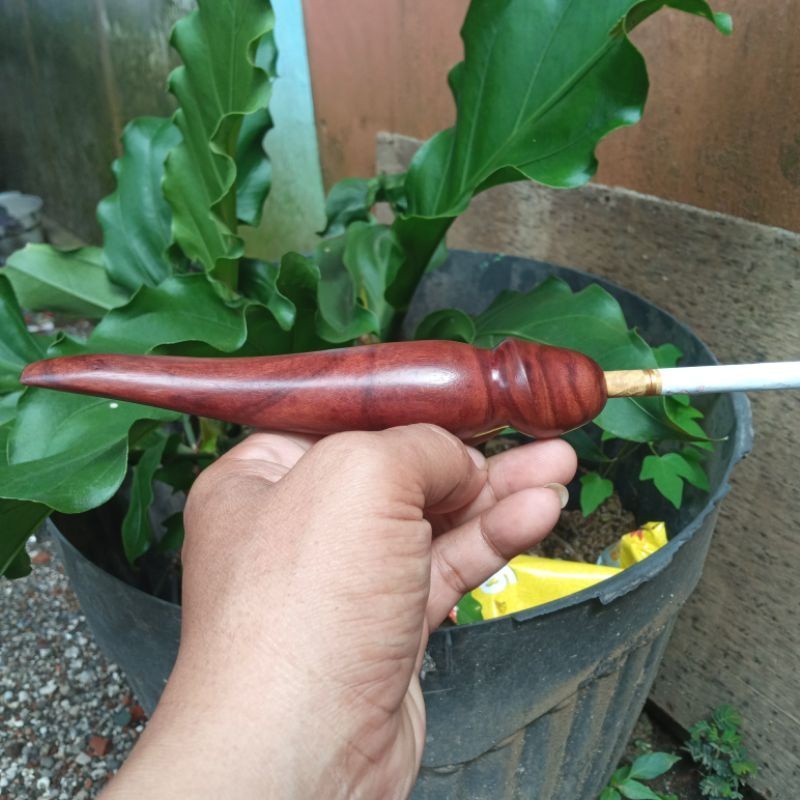 TERLARIS  Once pipa rokok kayu bertuah Motif Unik TERBARU