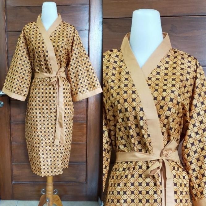 KIMONO MANDI/BATHROBE/SPA BATIK PREMIUM PRIA WANITA FREE SIZE