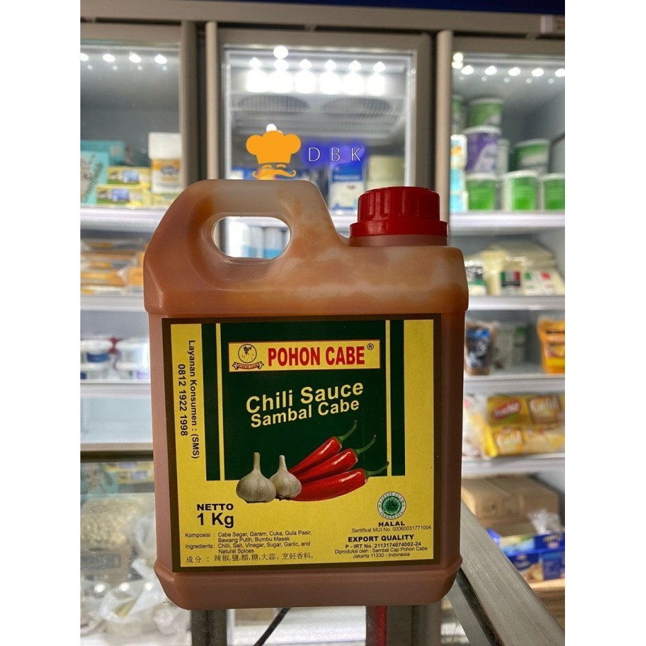 

sambal POHON CABE 1kg saus beli bis rasa lama saos mie fried chien