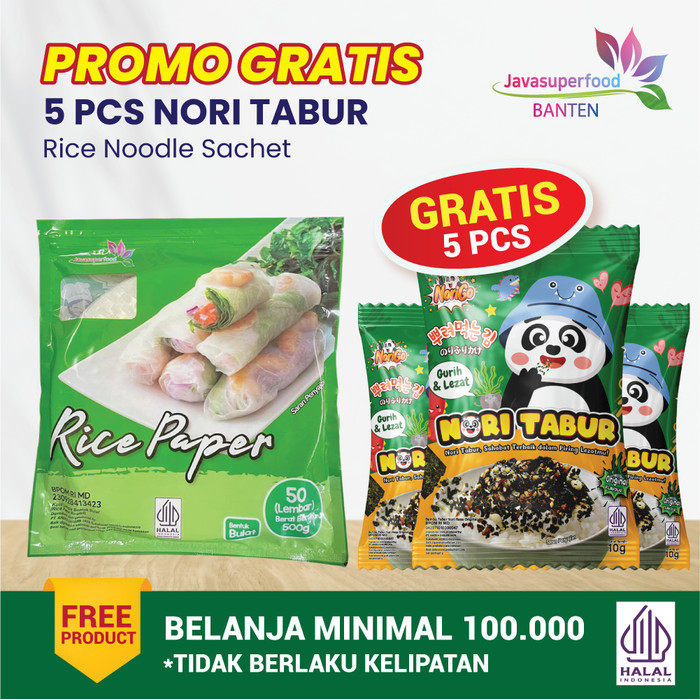 

Terbaru [Beli 3 Gratis 1] Rice Paper / Kulit Lumpia Vietnam Banh Trang 100G Promo Terlaris