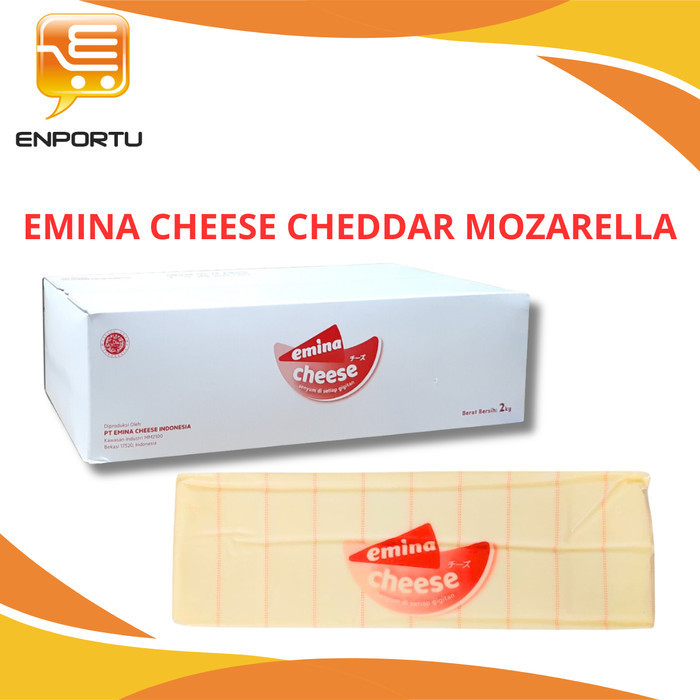 

Emina Cheese Cheddar 2 Kg Keju Mozarella Blok -fo1