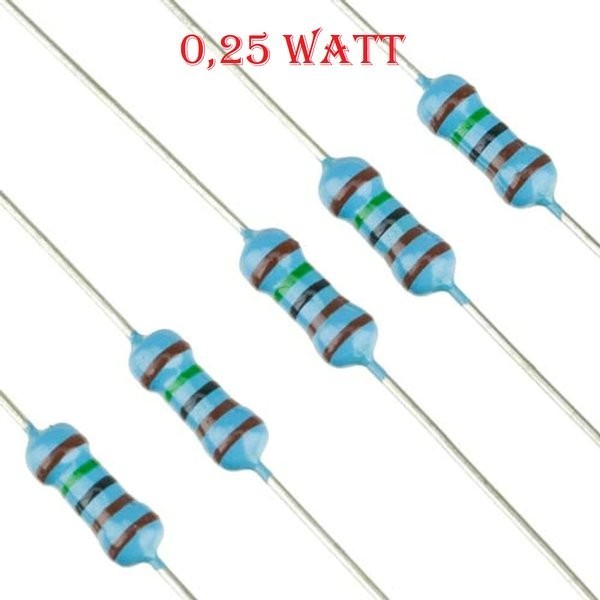 Resistor 5R1 5.1 Ohm Metal Film 0.25 Watt 1pcs