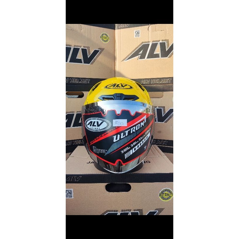 HELM ALV ULTRON ORIGINAL SNI KACA SILVER | ALV ULTRON