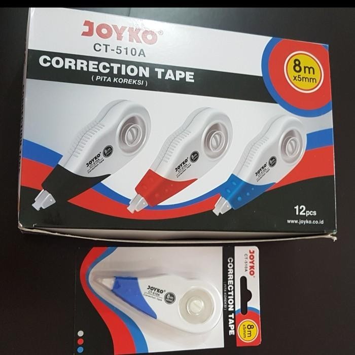 

Correction Tape Joyko Ct-510A 5Mm X 8M (Per Lusin) Tip Ex Kertas