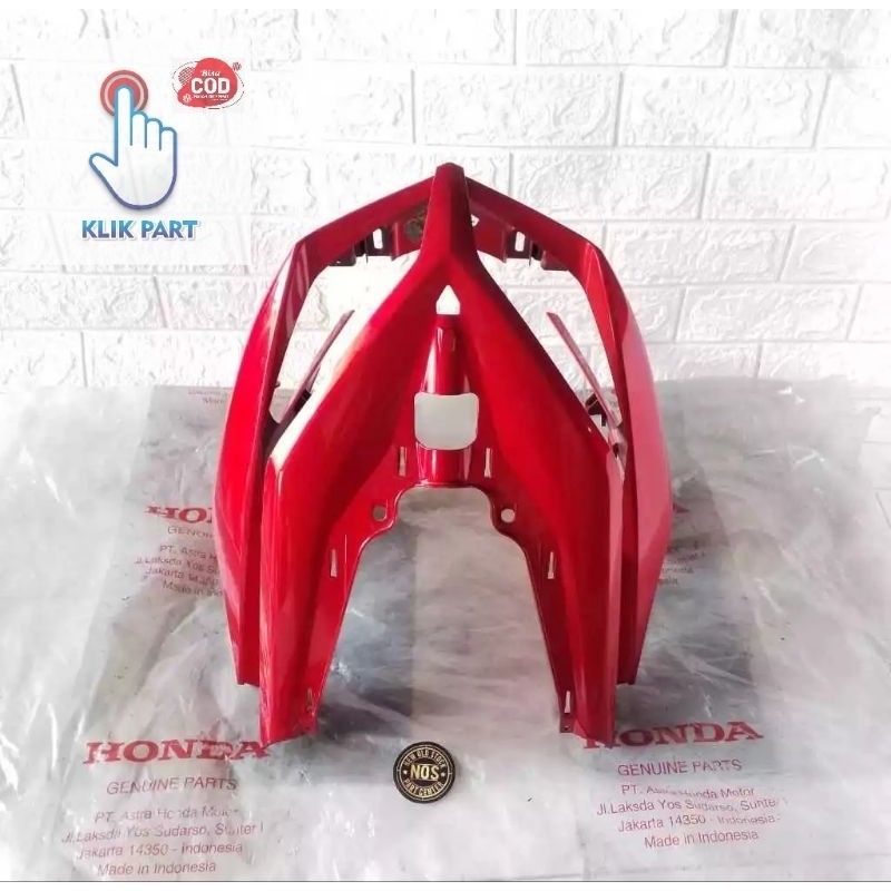 64301-kvb-n50csr cover front panel dada vario techno karbu warna merah csr