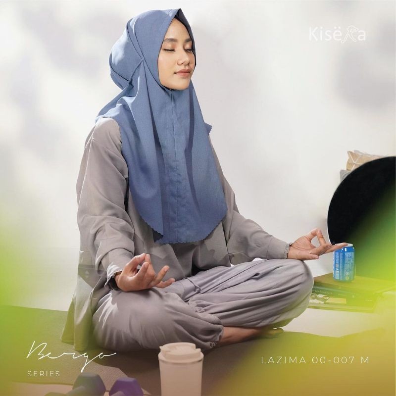 Kisera Kerudung Bergo Hijab 2 Warna, Jilbab Praktis Cantik "Lazima 00-007 M"