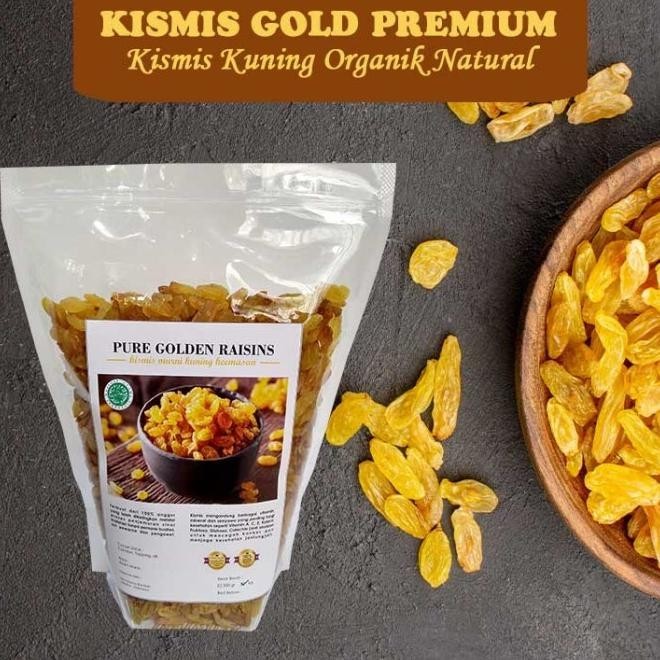 

Kismis Gold 500 Gr Premium Quality Golden Raisin Oleh Oleh Haji Umroh | Adilano
