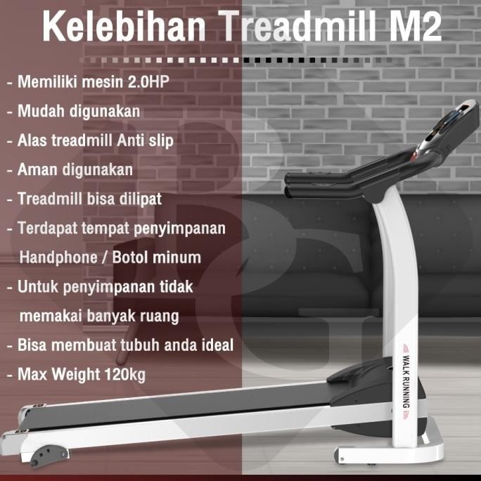 BG Treadmill elektrik M2 Mudah Dirakit JS