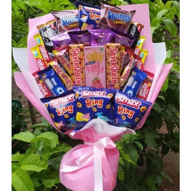 

PROMO MURAH (B) Buket PREMIUM PINK BIG SILVERQUEEN 2 BESAR/paket/bingkisan Snack Ulang Tahun/Ultah/ Wisuda/Kado/Hadiah Pacar/sahabat/Sidang skripsi/seminar/santunan anak yatim