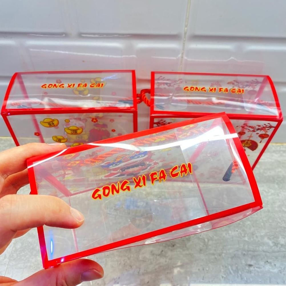 

CNY HAMPER IMLEK / 6PCS KOTAK MIKA IMLEK / PARCEL IMLEK / GOODIE BAG IMLEK / DUS KUE KERING CHINESE NEW YEAR