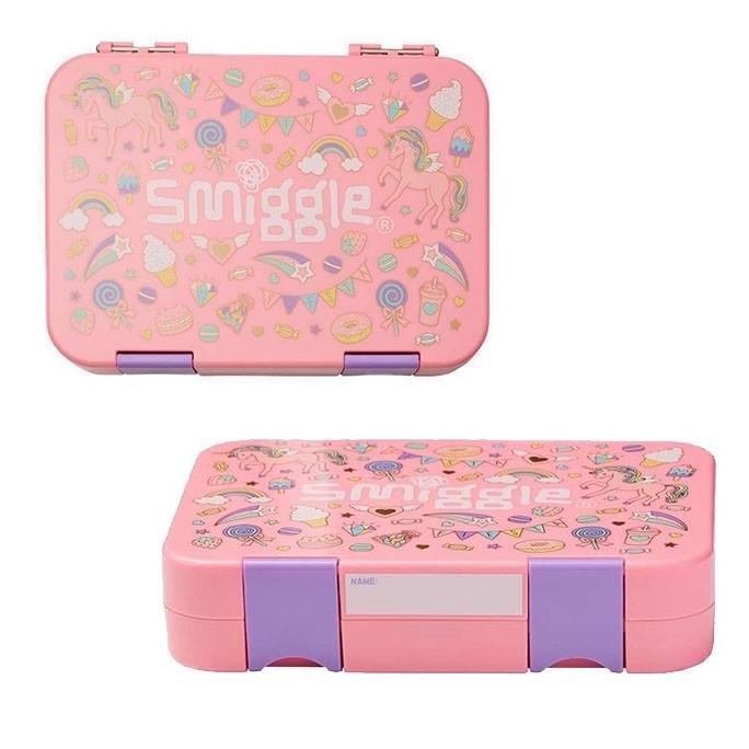 Kotak Bekal Pink Smiggle Fiesta Medium Bento Lunchbox