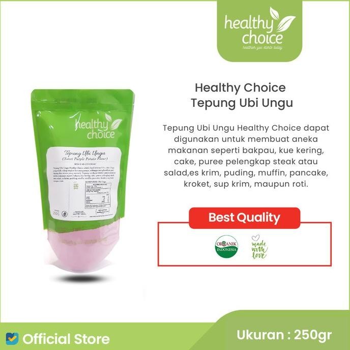 

Healthy Choice Tepung Ubi Ungu Natural 250 gr