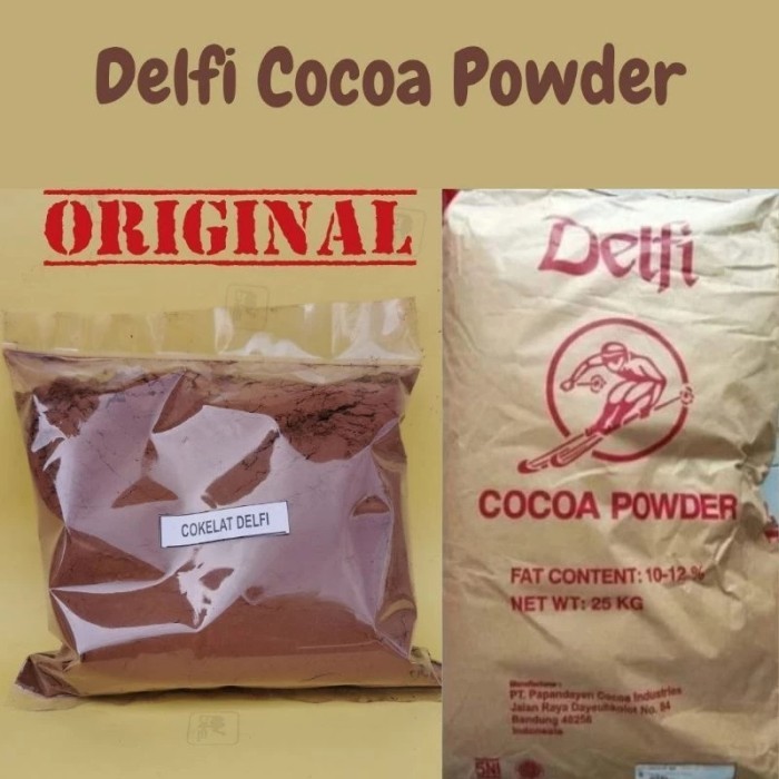 

BARANG TERLARIS !!! coklat bubuk murni delfi cocoa powder 1 kg PACKING AMAN