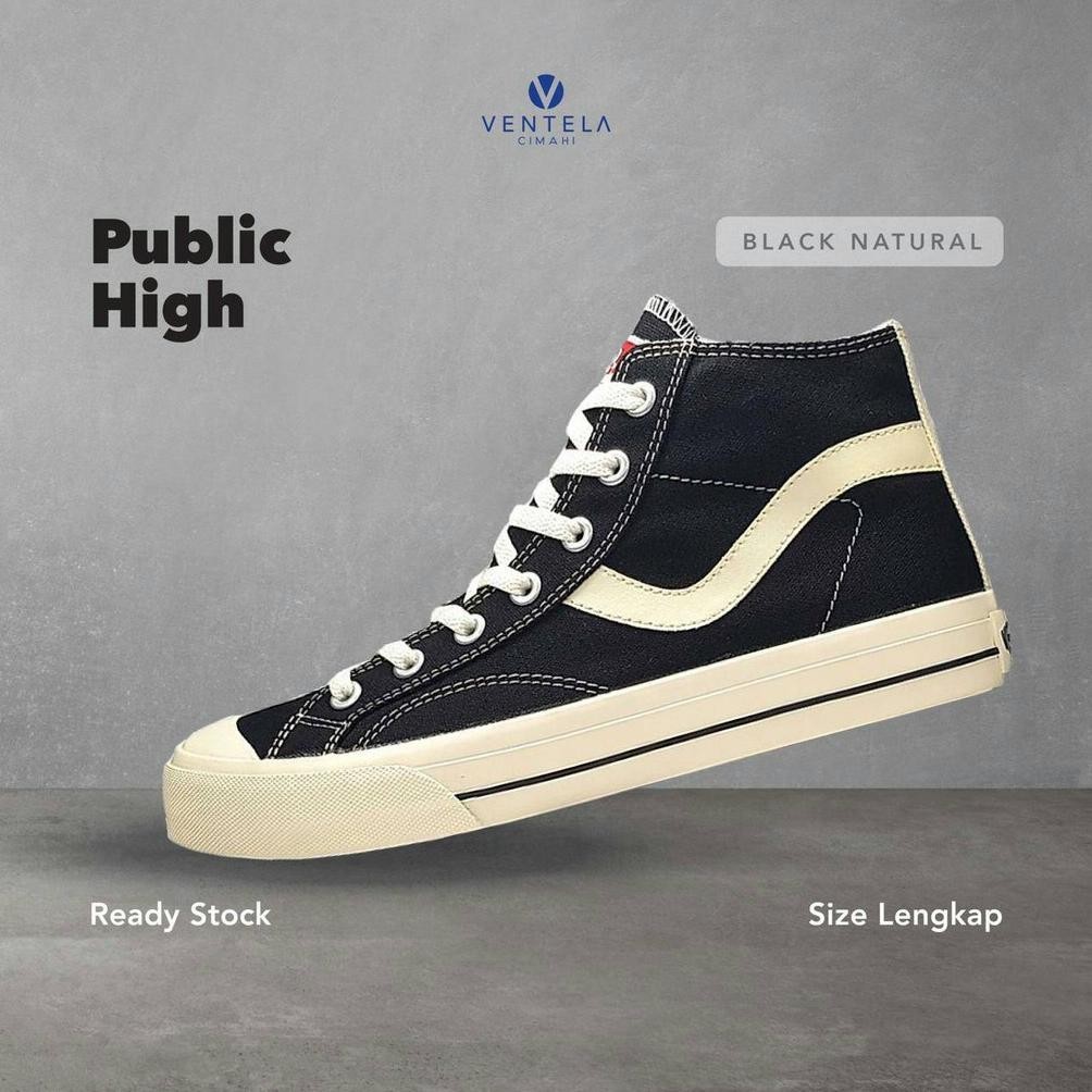 Murah Ventela Public High Black Natural Murah
