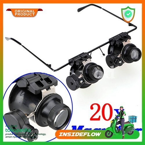 

Terlaris Kacamata Pembesar Untuk Service Jam Perhiasan 20X Magnifier - 9892A Promo Terbaru