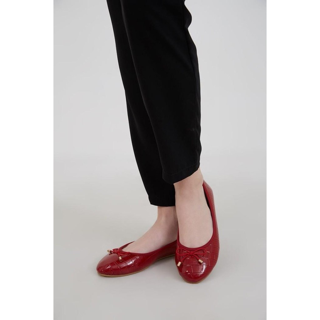 BISA COD - BERRYBENKA - SEPATU FLAT SHOES WANITA SOPHIE FANA BOW