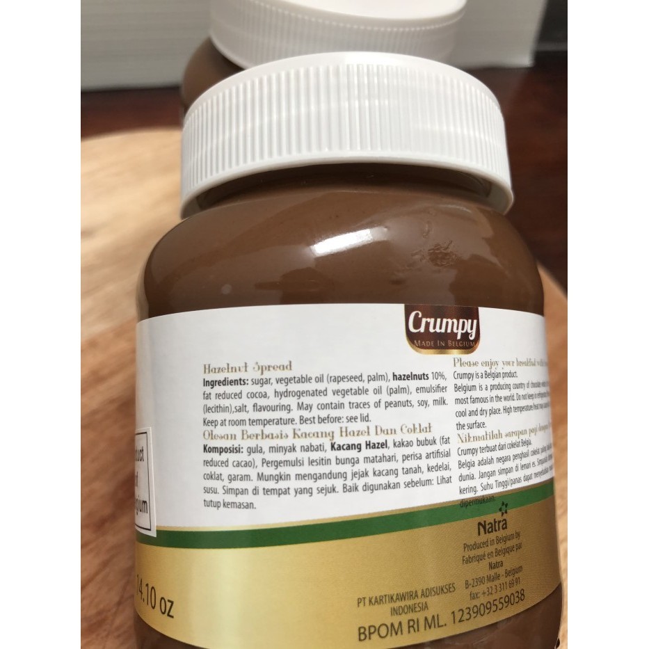 

Crumpy Hazelnut Spread / Selai Hazelnut 400Gram