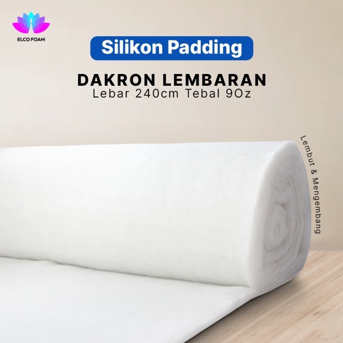 Silikon Padding Lembaran Not Dacron 8Oz Tebal Meteran By Elco Foam Ready