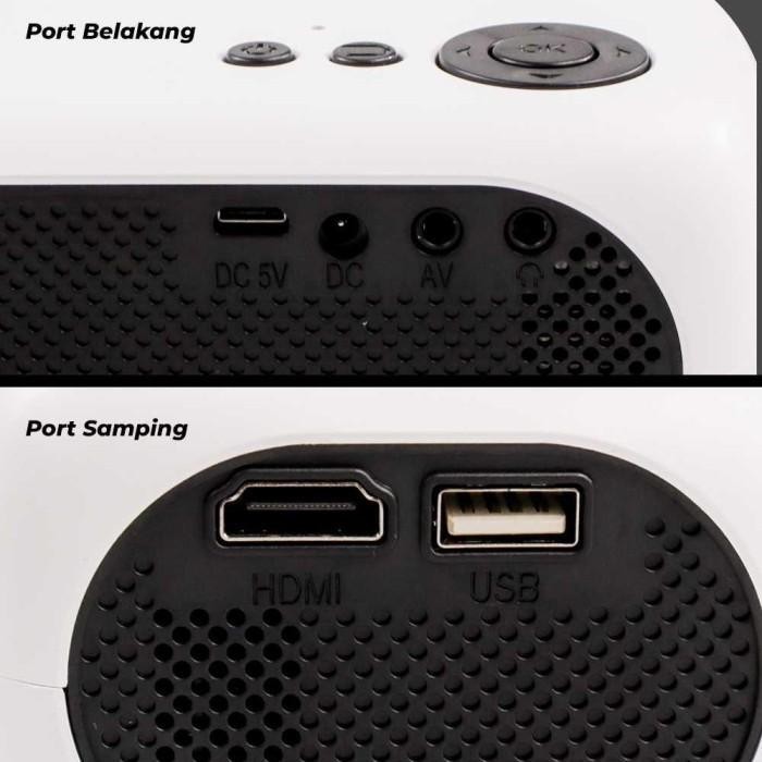 Proyektor Mini Lcd Full Hd 1080P 1200 Lumen Home Theater - M24