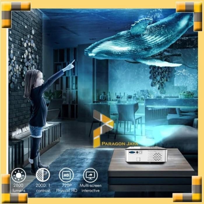 Mini Proyektor Cheerlux C9 Android Wifi Tv Tuner Led Projektor