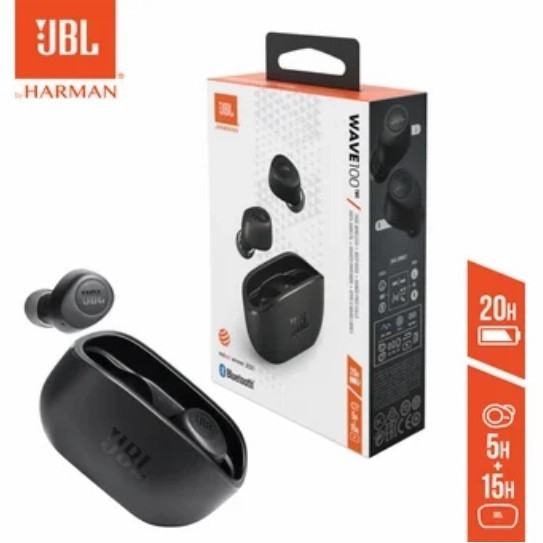 JBL WAVE 100 Earphone Bluetooth TWS Airbuds Headset JBL Wireless ORI