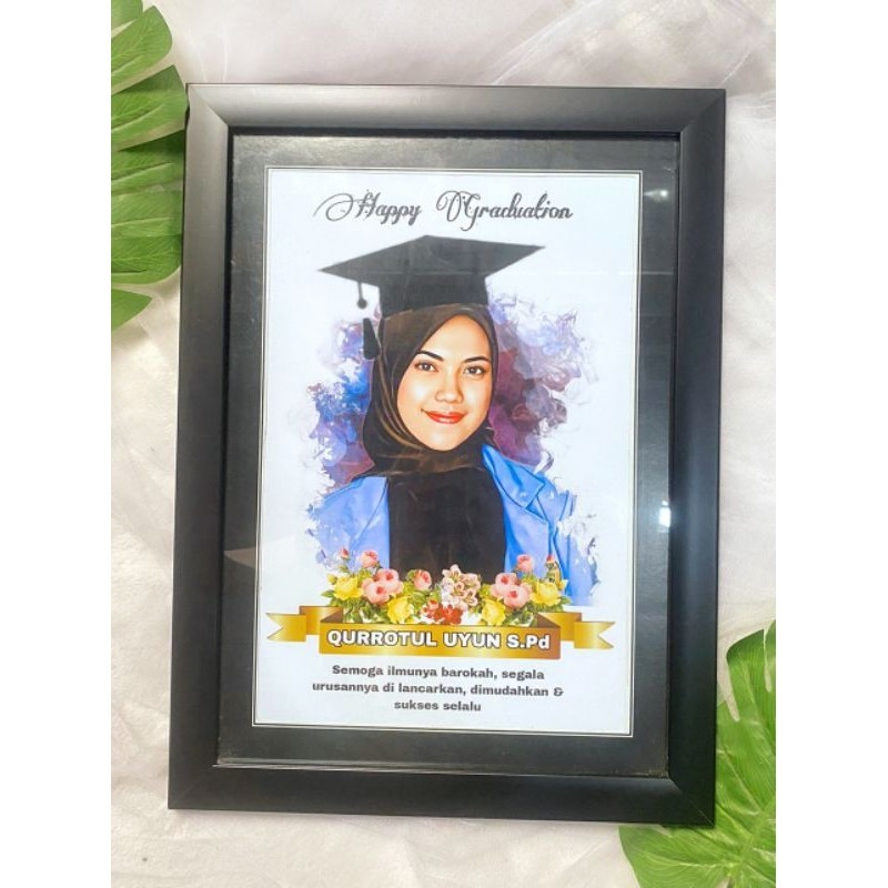 Sketsa wajah Hadiah kado ulang tahun/ wisuda/ wedding/ pacar/ guru