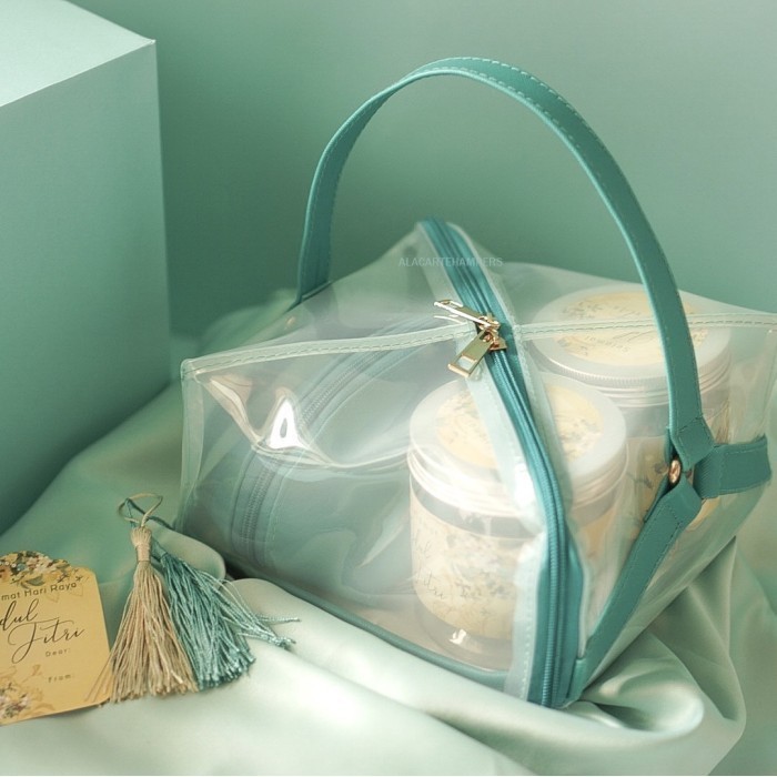 

Ready Paket Hampers Lebaran Tas Souvenir Parcel Pouch Cantik Mewah Kotak