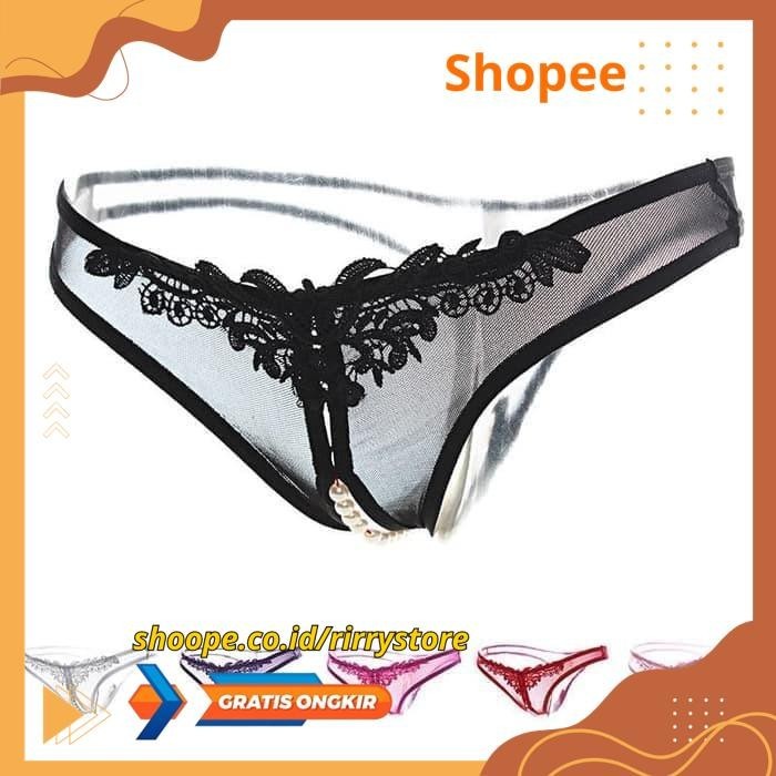 G STRING MUTIARA OPEN V / OPEN CROTCH GS.2006 = 9626T3 - G STRING MUTIARA OPEN V / OPEN CROTCH HIGHT
