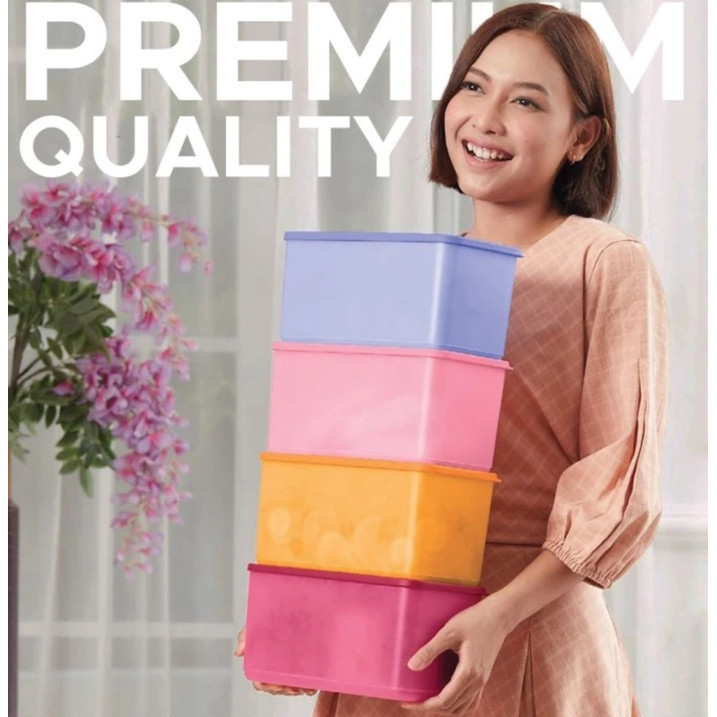 Terbaru Toples Tupperware Box Wadah Penyimpanan Buah Sayur Ukuran Besar Kedap Promo Terlaris