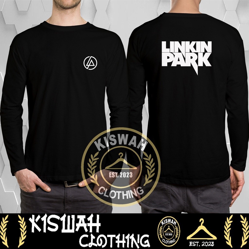 Kaos Tshirt Linkin Park Logo Lengan Panjang Baju Musik