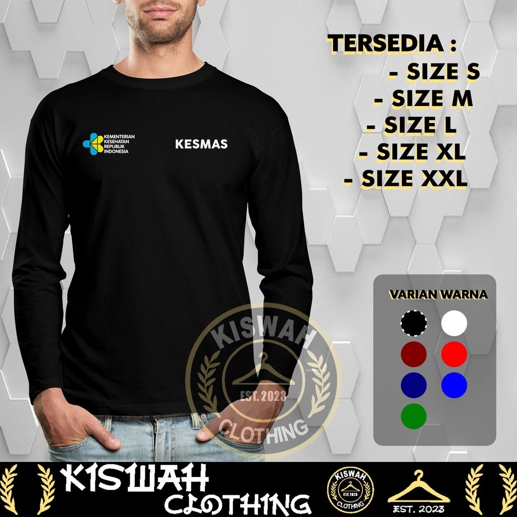 Kaos Tshirt KESMAS Kesehatan Masyarakat Lengan Panjang Baju Distro