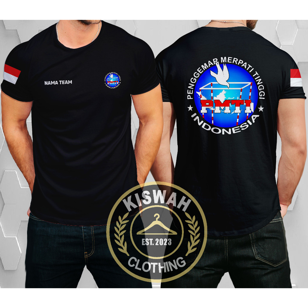 Kaos Tshirt PMTI Penggemar Merpati Tinggi Indonesia Gratis Nama Baju Distro