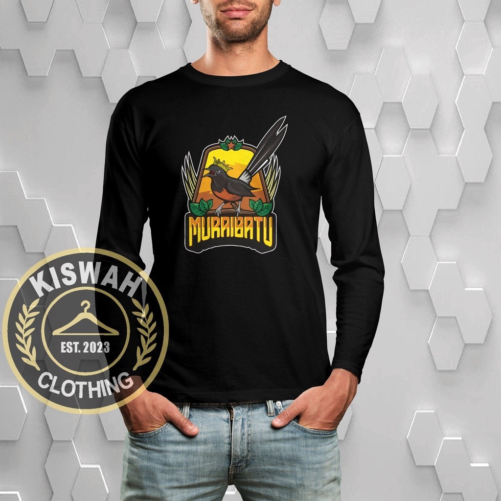 KAOS TSHIRT BURUNG MURAI BATU LENGAN PANJANG BAJU DISTRO