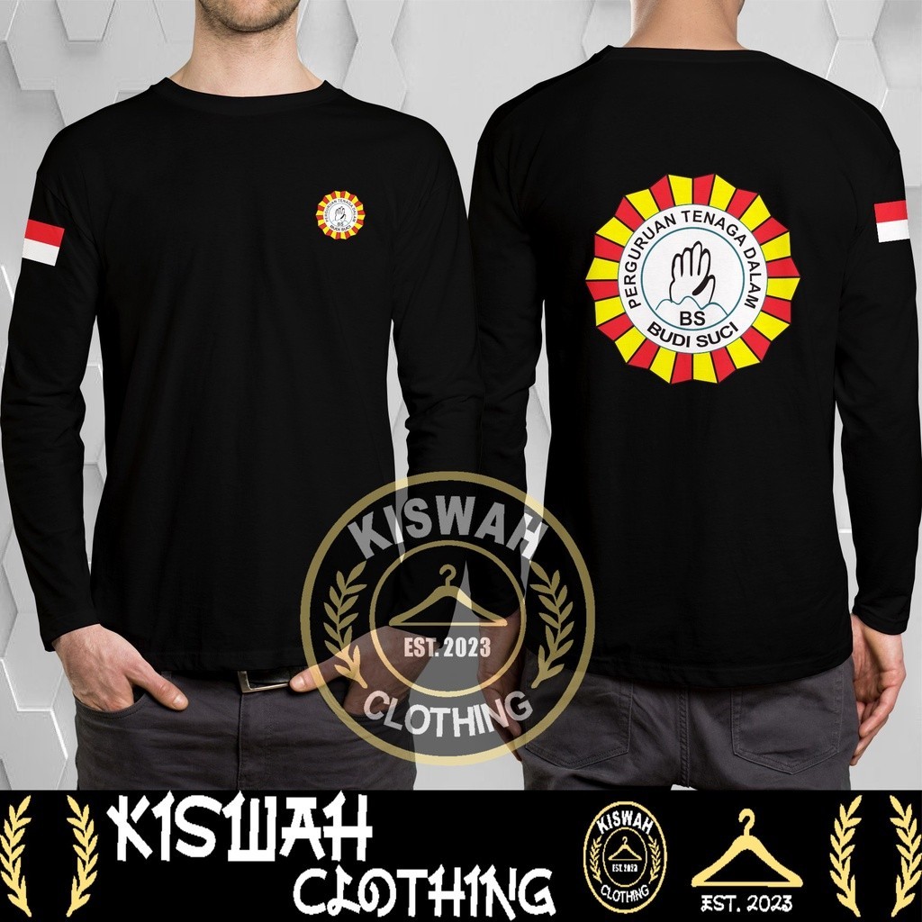 Kaos Tshirt Silat Perguruan Tenaga Dalam Budi Suci v2 Lengan Panjang Baju Distro
