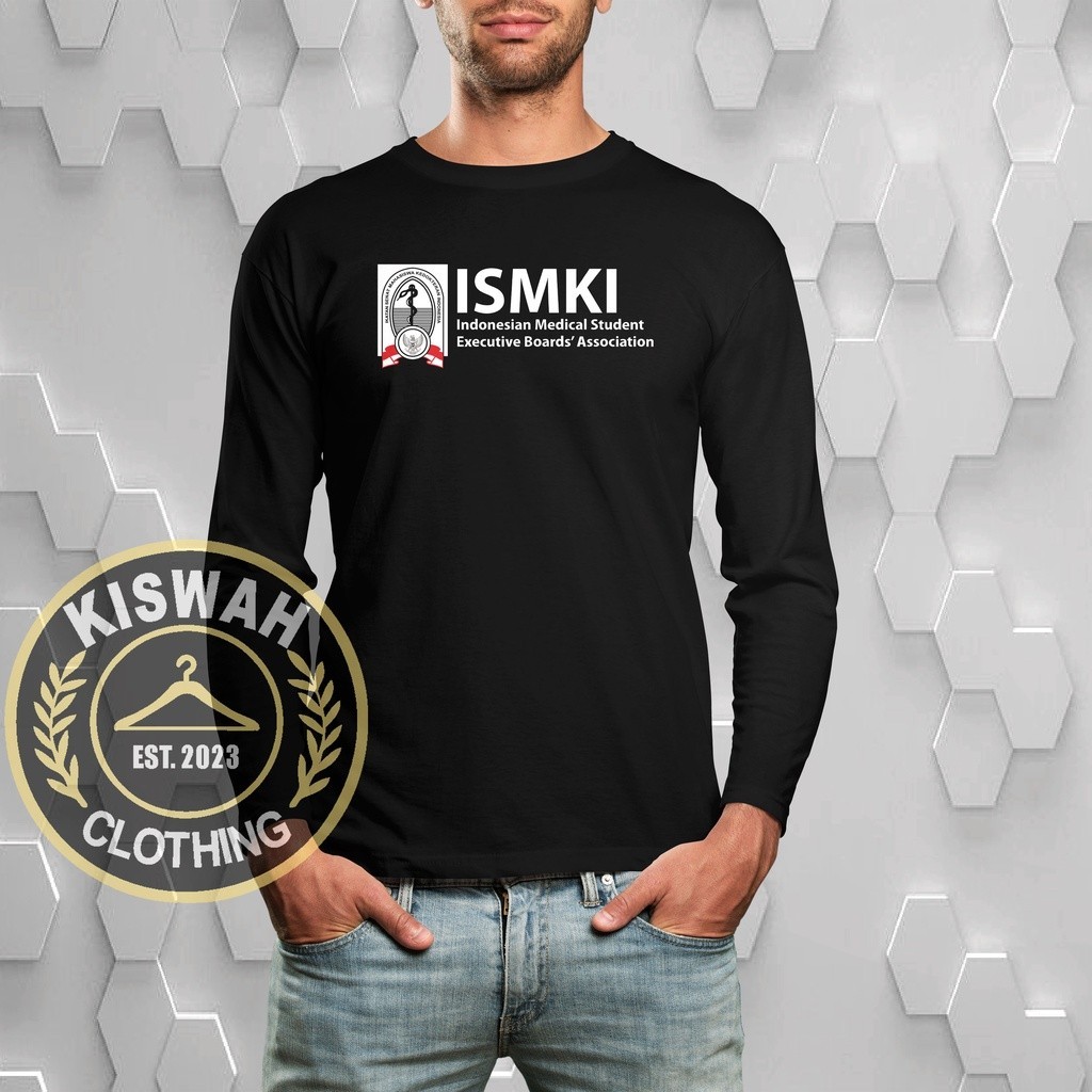 Kaos Tshirt ISMKI Indonesian Medical Student Executive Boards' Association Lengan Panjang Baju Distr