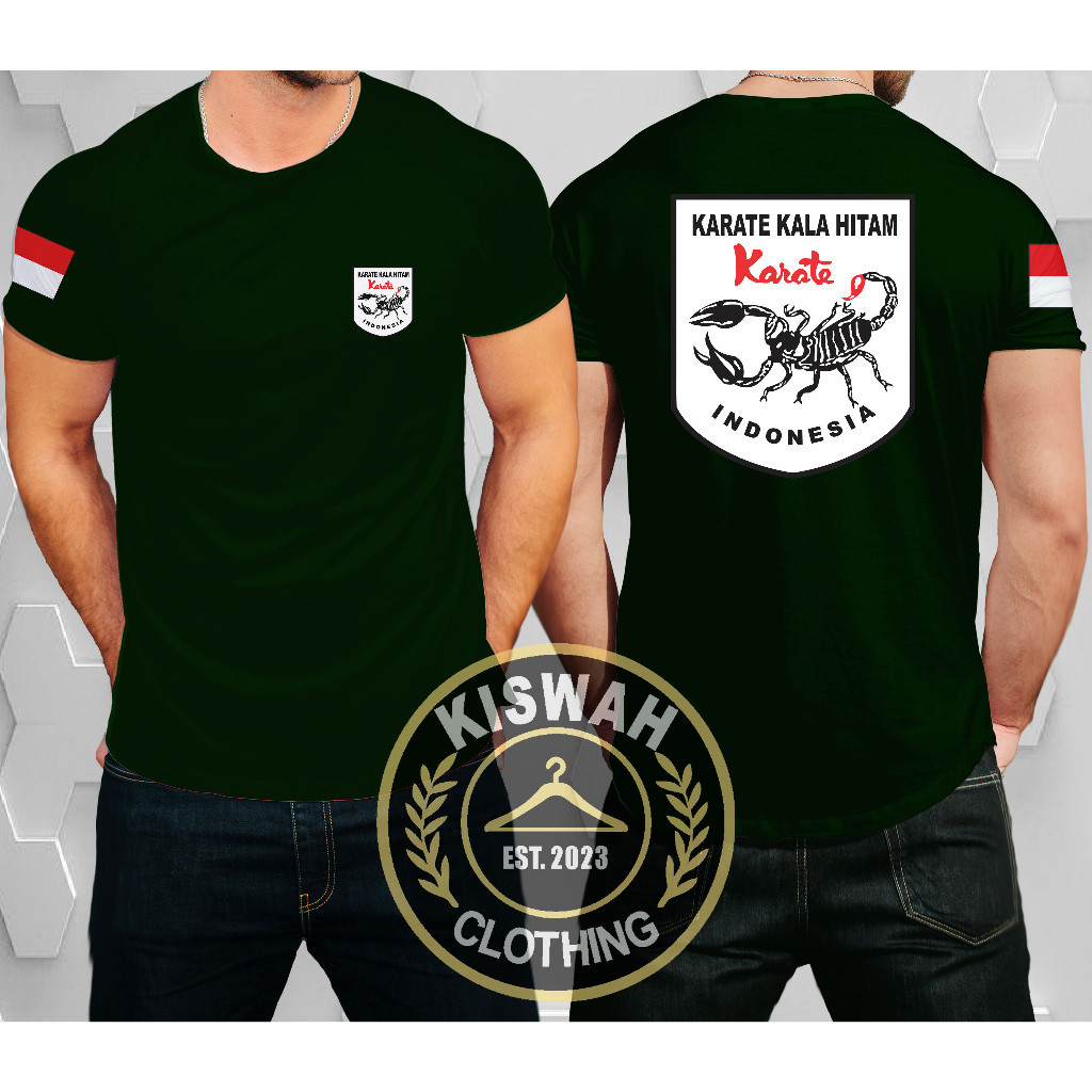 Kaos Tshirt Karate Kala Hitam Baju Distro