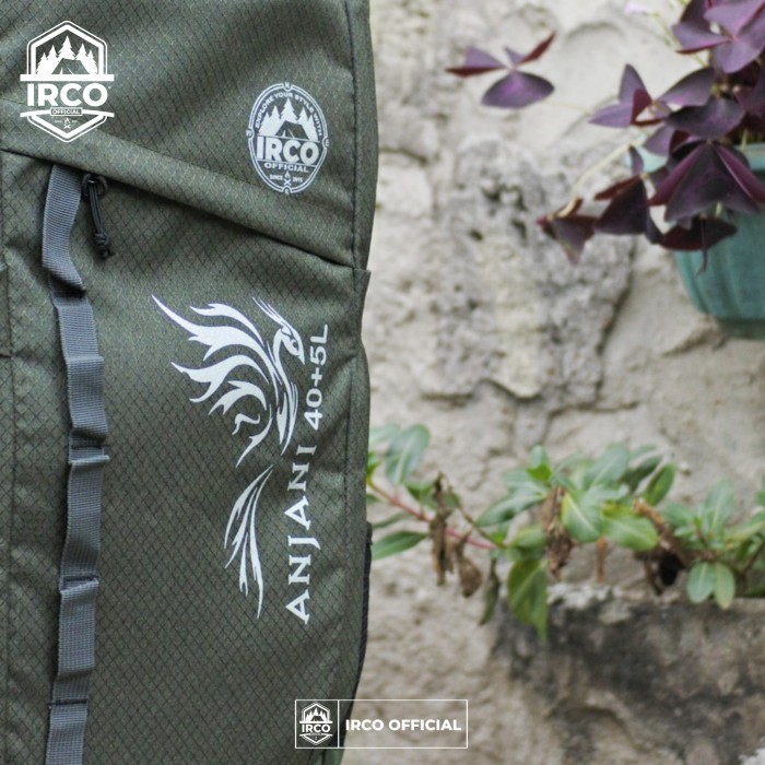 Tas Carrier Gunung 40 Liter Free Rain Cover - Irco Anjani Hijau Army