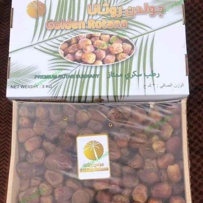 

Kurma - Kurma Sukari Golden Rotana 3Kg Golden Rotana Sukari Premium