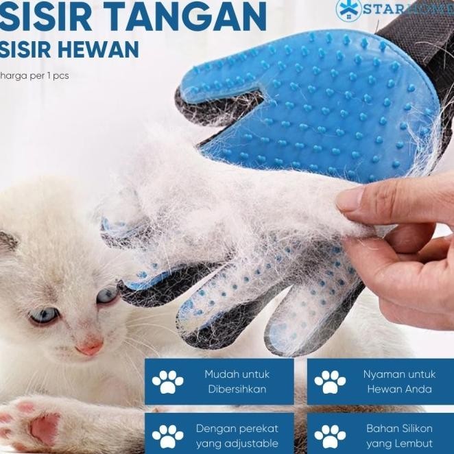 Sarung Tangan Bulu Anjing Kucing Pet Glove Silicone Pet Glove Sarung