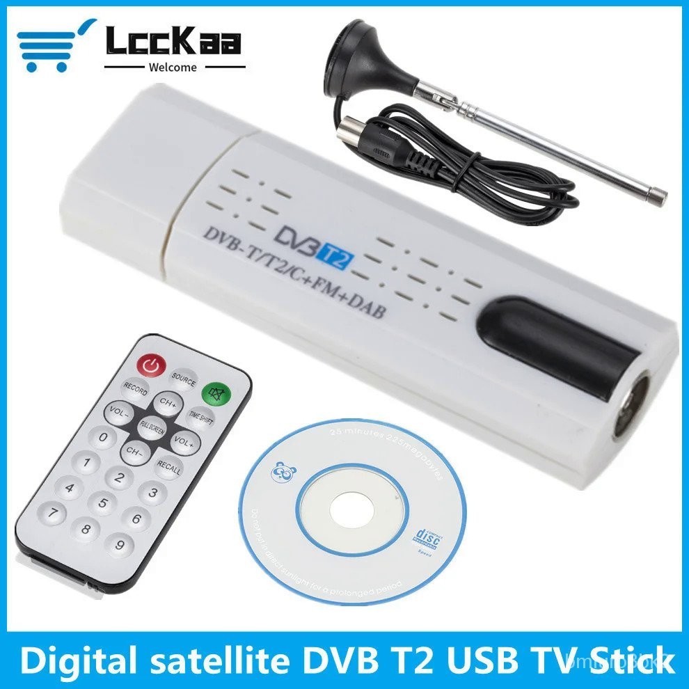 Satelit DVB T2 B Digital, Stik Televisi dengan Remote Antena HD B Penerima TV DVB-T2/DVB-T/DVB-C/FM/