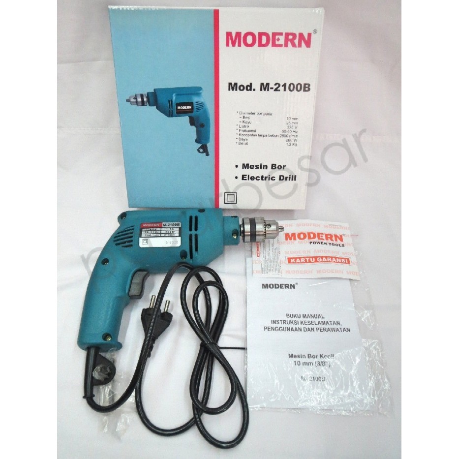 Bor Listrik/Mesin Bor Modern M-2100B/M2100B/M 2100B 10mm murah